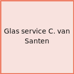 Glas service C. van Santen
